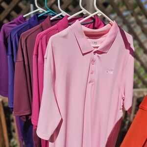 Under Armour Light Pink Kids Polo Shirt